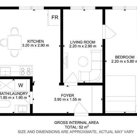 Apartmán 1br On The Beautiful Street In Center Lublaň